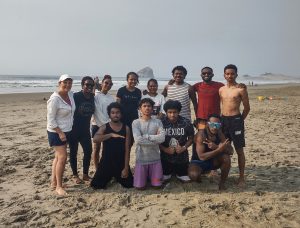 Corban Beach Trip Group Photo